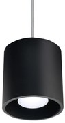 Závesné svietidlo Orbis, 1x čierne kovové tienidlo
