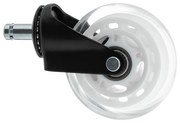 Kancelárske kolieska Ergo Wheel, 5 ks, biela