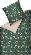 XXXLutz OBOJSTRANNÁ POSTEĽNÁ BIELIZEŇ, satén, zelená, prírodná farba, béžová, 135/200 cm Esprit - Online Only bytové doplnky - 003021110801