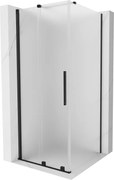 Mexen Velar sprchovací kút zasúvací 90 x 90 cm, matný, čierny - 871-090-090-31-70