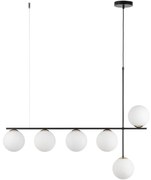 Luster na lanku SILIA 6xG9/12W/230V čierna