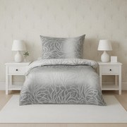 Obliečky bavlnené Fatima Sivá TiaHome - 1x Vankúš 90x70cm, 1x Paplón 140x200cm