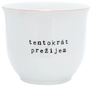 Bella Rose Porcelánový obal na kvetináč Tentokrát prežijem 10 cm - SK