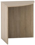 TEMPO ASISTENT 024 rohový oblúkový stôl, dubSonoma