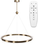 Toolight Loop, LED stropné svietidlo 79cm, 26W, diaľkové ovládanie, APP1549-CP, zlatá matná, OSW-06970