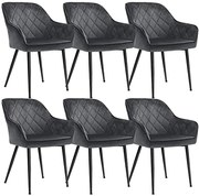 Jedálenské stoličky 6 ks SONGMICS LDC088G01-6