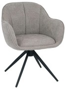 Otočná jedálenská stolička Tessa, tmavobéžová