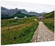Obraz - Horská krajina s domčekmi (90x60 cm)