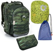 Veľká školská súprava Topgal COCO 23040 B - batoh + peračník + vrecko na prezuvky + pláštenka na batoh