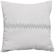 Dekoračná obliečka na vankúš MELODY 40x40 cm, biela