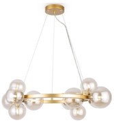 Maytoni MOD545PL-11G - Luster na lanku DALLAS 11xG9/28W/230V mosadz