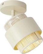 Moderný béžový reflektor s lanom, otočný a naklápací - Kora