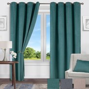 Závesová látka VELVET LUISA YX284/5 zelená 145 (Tovar na mieru)