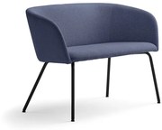 Pohovka JOY, čierna, tmavomodrá