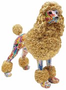 Graffiti Poodle soška viacfarebná 34 cm