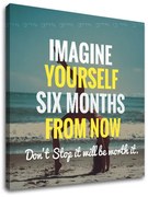 Motivačný obraz na stenu Imagine yourself | rôzne rozmery