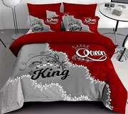 Obliečky King a Queen F Bavlna 7-dielna súprava