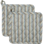 House Doctor Chňapka Chef Blue/Sand – set 2 ks