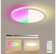 Brilagi - RGB LED stmievateľné svietidlo ULTRA SLIM LED/18W/230V pr. 30 cm biele + diaľkové ovládanie
