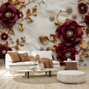 Fototapeta - Luxusné vínové kvety (147x102 cm)