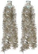 Bohatá vianočná reťaz Champagne, 2 m, SET 2 KS