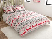 Flanelové obliečky DEER DREAMS biele Rozmer obliečky: 70 x 90 cm | 140 x 200 cm