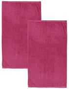 Tmavoružové rýchloschnúce/froté bavlnené osušky v súprave 2 ks 90x140 cm Quick Dry – Catherine Lansfield