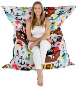 Detský ležiaci vankúš Piráti – do izby malého dobrodruha Veľkosť: XXL