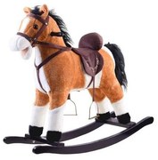 ZA0052JA DR Plyšový hojdací koník s pohyblivým chvostom - Mustang