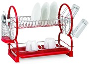 Stojan na riad červený