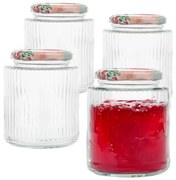 Altom Zavárací pohár s viečkom a etiketou 450 ml, 4 ks, 450 ml