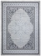 Dywany Łuszczów, Kusový koberec Gloss 8490 52 Ornament ivory/grey, 120x170, šedá, chodba / predsieň