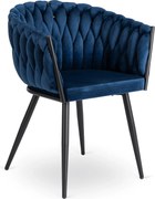 PROXIMA.store - Čalúnená jedálenska stolička ELENA FARBA: modrá