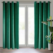 ZATEMŇOVACÍ ZÁVES NA KRÚŽKOCH PIERRE 140X250 CM TMAVOZELENÁ