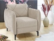 Kreslo Novara, béžová látka%