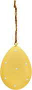 Závesné kovové vajíčko PASTEL EGG - viac farieb Farba: Žltá
