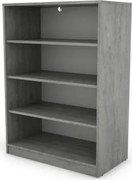 Polovysoký regál Carlos, sivý betón, šírka 75 cm%