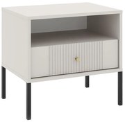 Nočný stolík LUE béžový/čierny