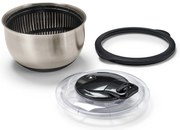 Odstredivka na šalát z ušľachtilej ocele s vekom