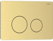 Mexen Tex 06, tlačidlo na splachovanie z nehrdzavejúcej ocele, brúsené zlato, 6106-11