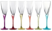 RCR FUSION COLOUR POHÁR NA ŠAMPANSKÉ 170ML SADA 6 KS