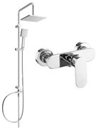 Mexen Tord sprchový set s dažďovou sprchou a sprchovou batériou Milo, chrómová, 71340200-00