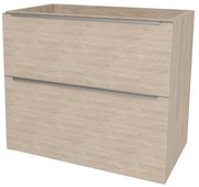 Mereo Mailo, kúpeľňová skrinka 81 cm, chróm madlo, Multidecor, Light Rock Hickory, MER-CN591SLRH1