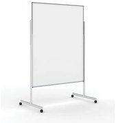 Informačná a moderačná tabuľa na kolieskach, 1200 x 1500 mm, lakovaná