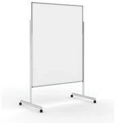 Informačná a moderačná tabuľa na kolieskach, 1200 x 1500 mm, lakovaná