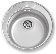 Novaservis Drezy - Drez guľatý pr.51 s prepadom, nerez, DR51