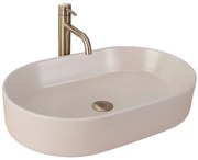 Rea Nadia, umývadlo na dosku 610x385x120 mm, béžová matná, REA-U9661