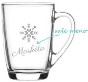 Personalizovaný hrnček s vločkou a menom 300 ml