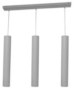 LED Luster na lanku TUBA 3xGU10/4,8W/230V šedá
