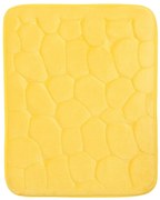 BO-MA, Protišmyková kúpeľňová predložka 3D 0133 yellow, 50x80, žltá, kúpeľňa